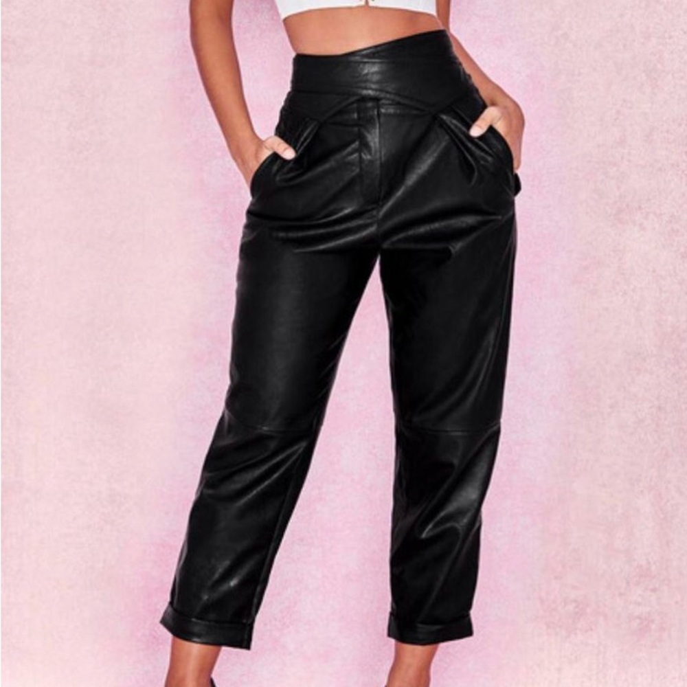 House of CB Adelphi vegan leather pants.